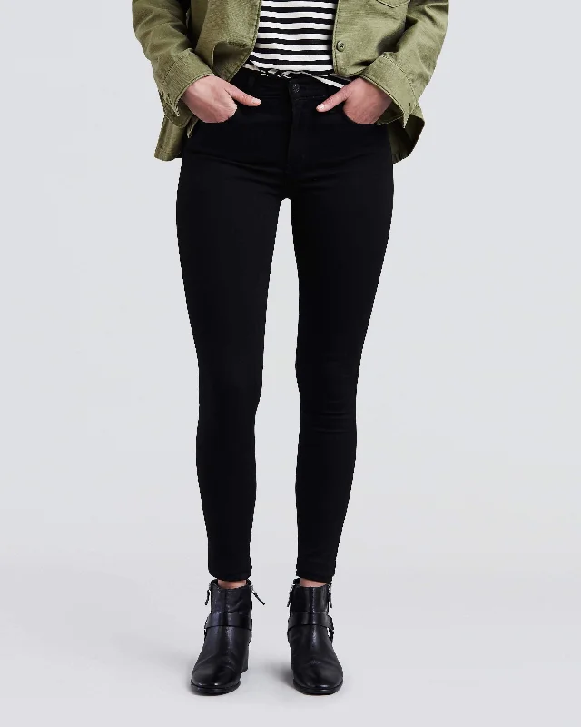 Levi's® Womens 720 High Rise Super Skinny Jeans - Black Celestial Comfortable Stretch Denim Jeans