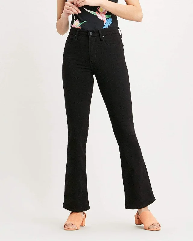 Levi's® Womens 725 High Rise Bootcut Jeans - Night Is Black Cozy Stretch High-Waist Jeans
