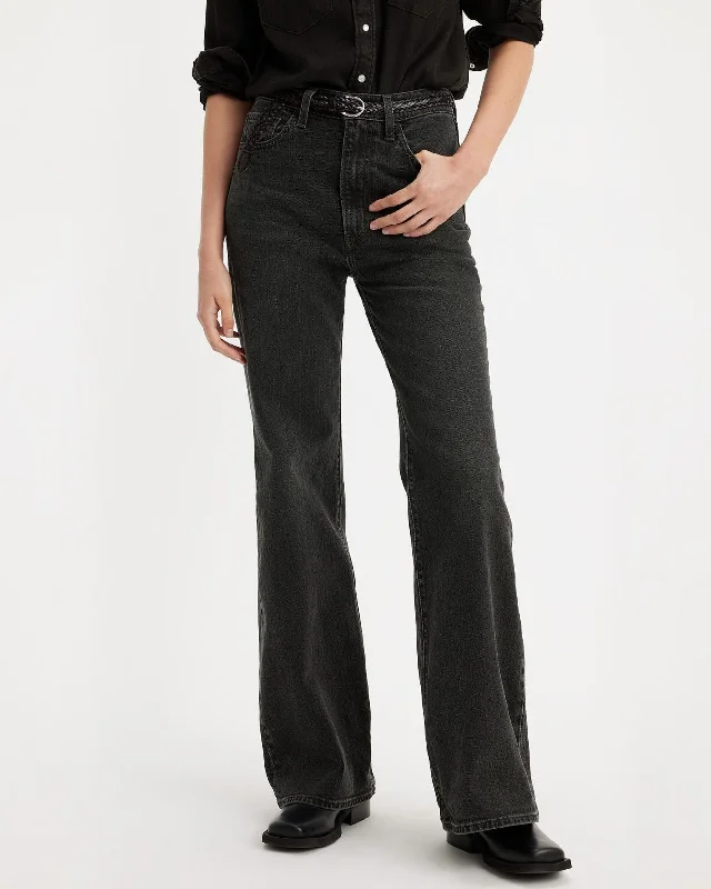 Levi's® Womens Ribcage Bells Flared Jeans - On The Town Casual Bootcut Ripped Jeans