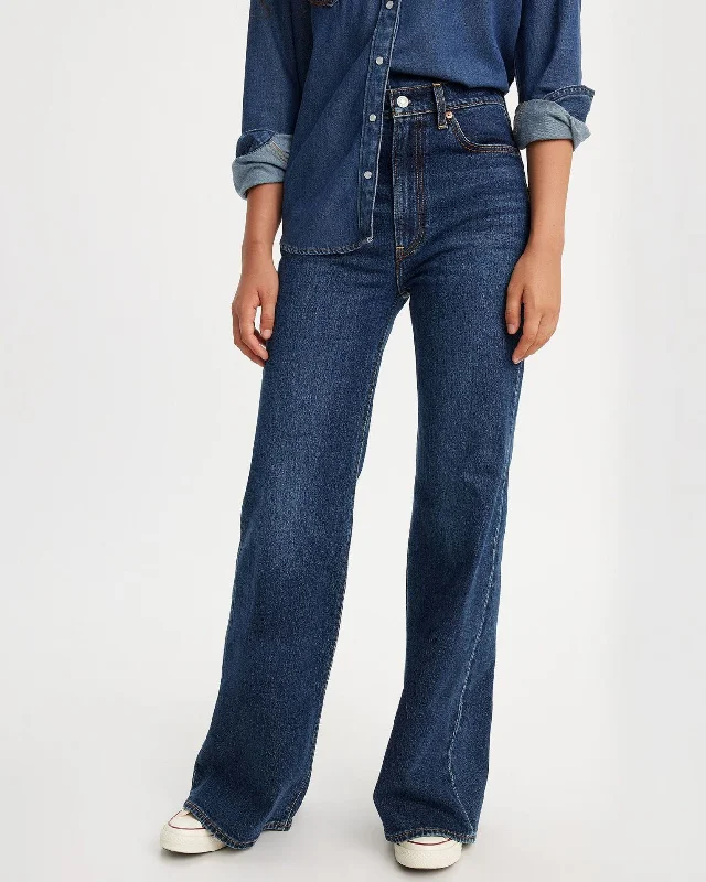 Levi's® Womens Ribcage Bells Flared Jeans - Sonoma Train Comfortable Flare Leg Jeans