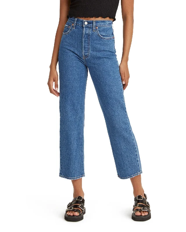 Levi's® Womens Ribcage Straight Ankle Jeans - Jazz Pop Fashionable Bootcut Jeans
