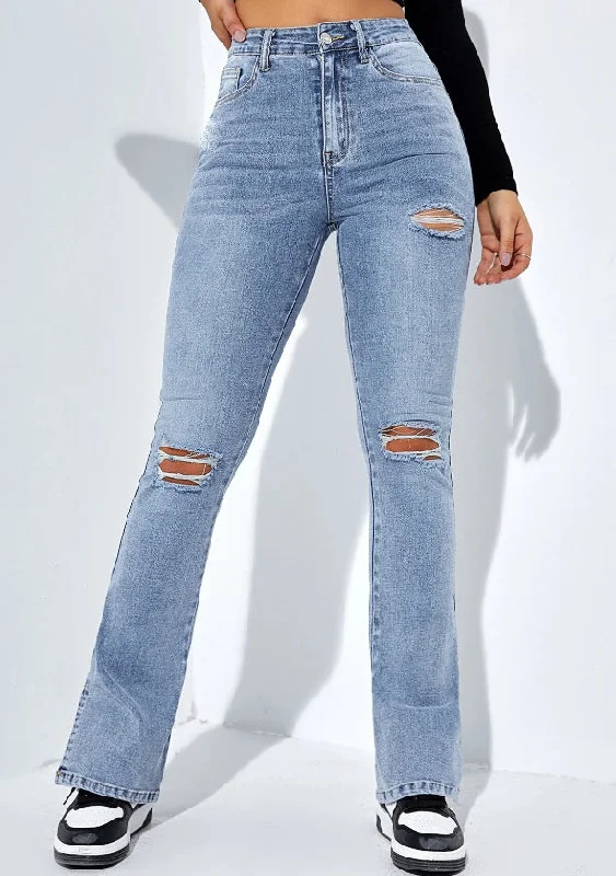 Makin' Me Crazy Mom Jeans - Medium Blue Wash Stylish Plus Size Denim Jeans