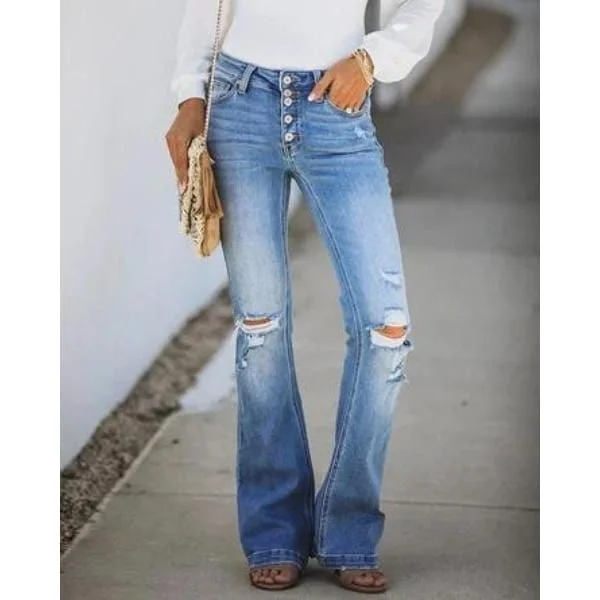Micro flared jeans Fashionable Cropped Denim Jeans