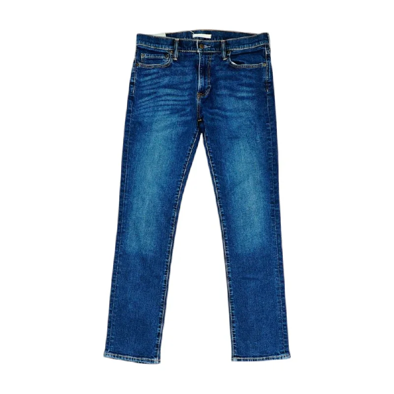Navy Solid Slim Jeans Cozy Relaxed Fit Jeans