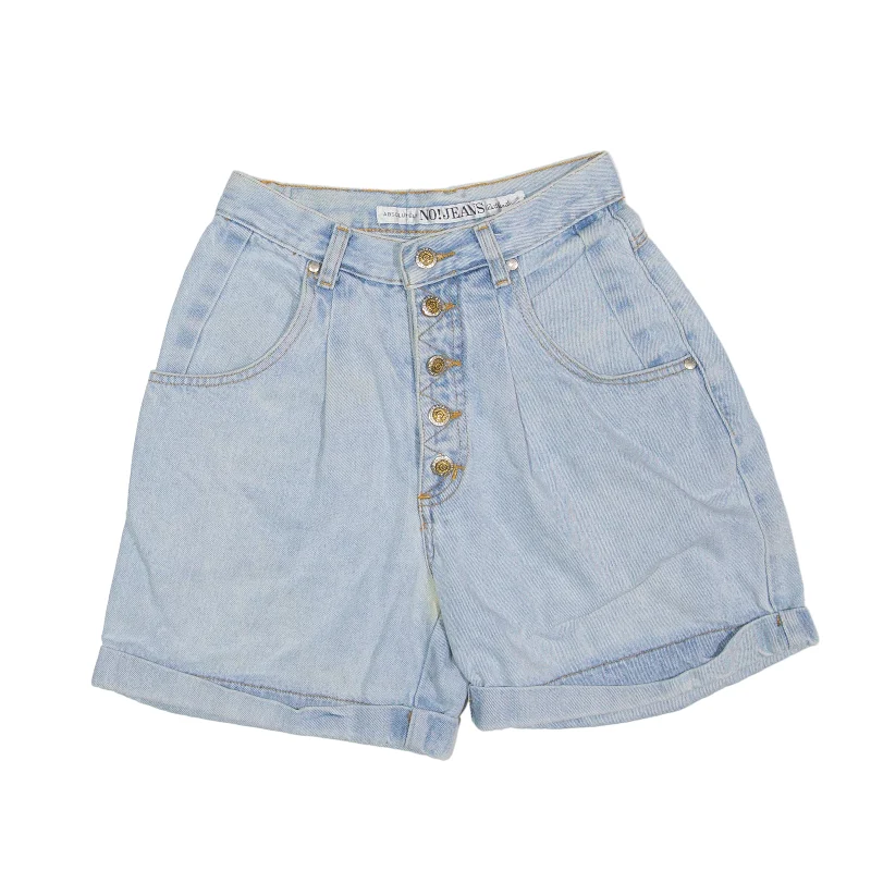 NO JEANS Denim Shorts Blue Slim Womens XXS W24 Trendy Skinny High-Waist Jeans