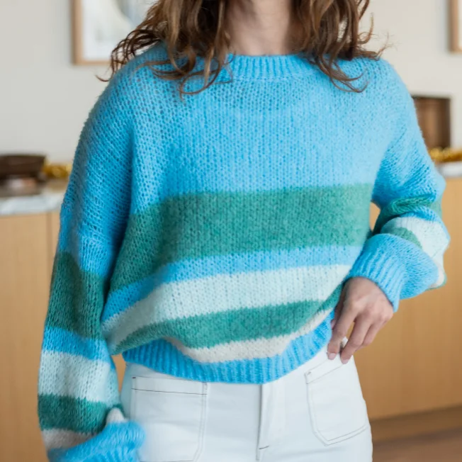 Mersea Pisa Stripe Crewneck Sweater