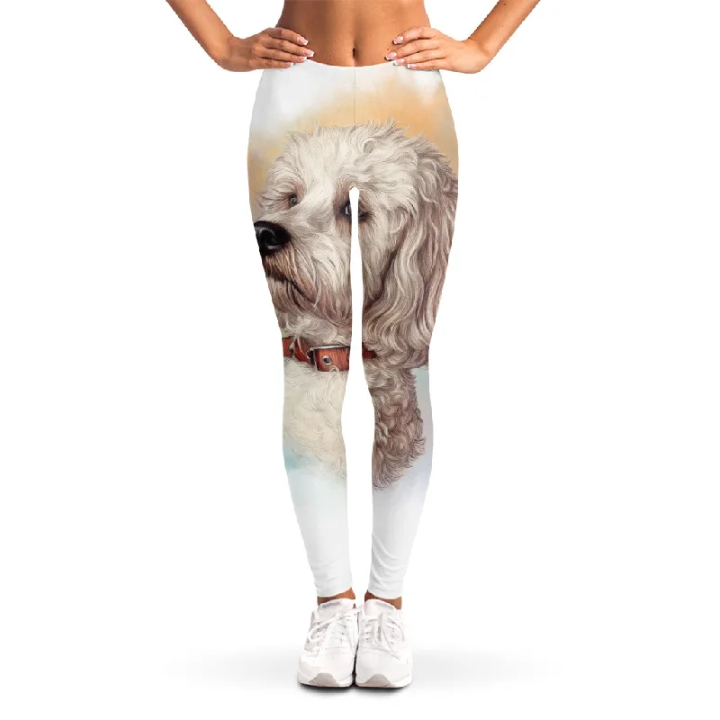 Poodle Portrait Print Women's Leggings