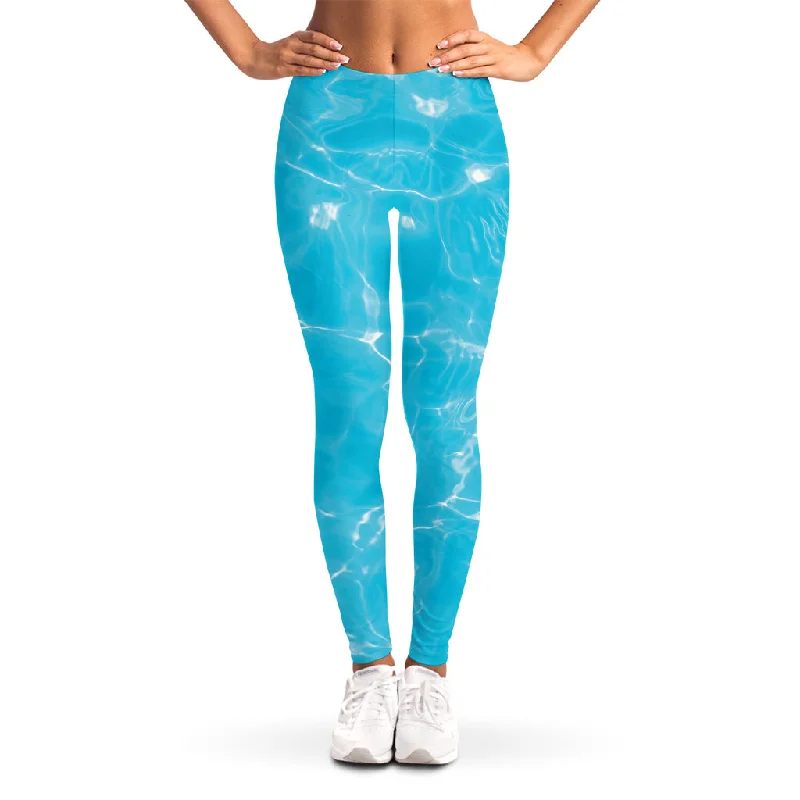 Pool Water Surface Print Women's Leggings