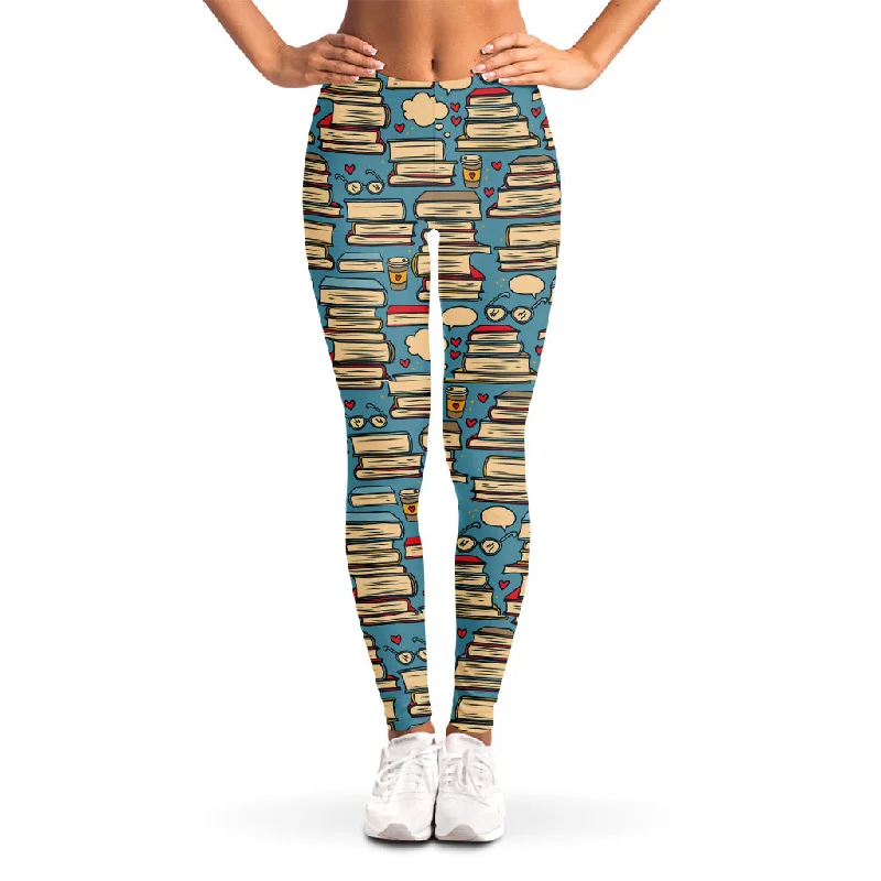 Pop Art Books Pattern Print Women's Leggings