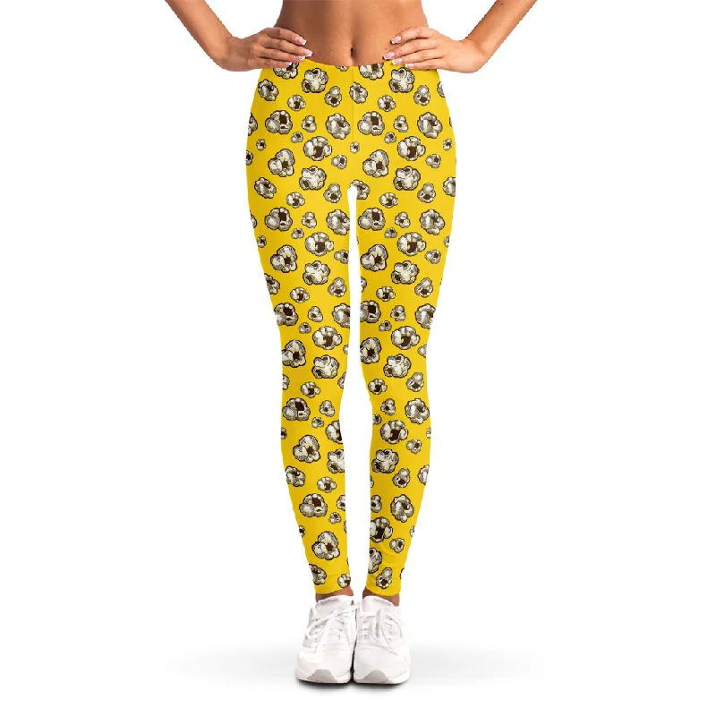 Popcorn Pattern Print Women's Leggings