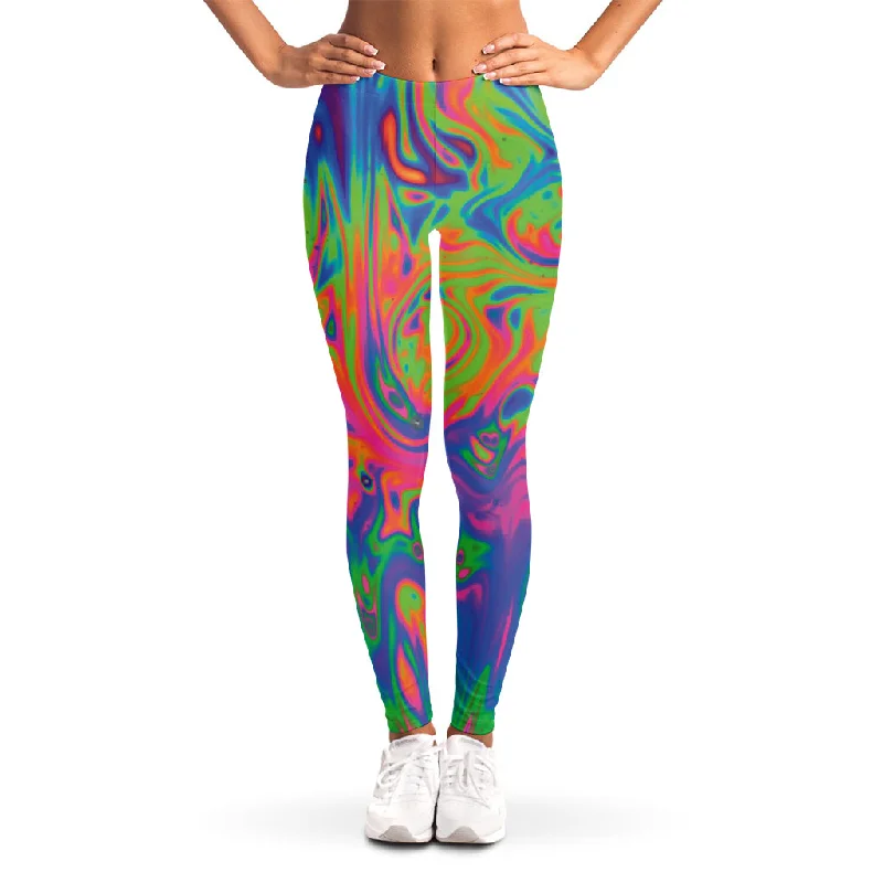 Psychedelic Bubble Print Women's Leggings