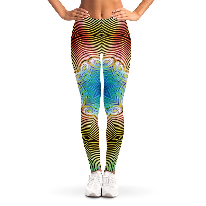 Psychedelic Kaleidoscope Print Women's Leggings