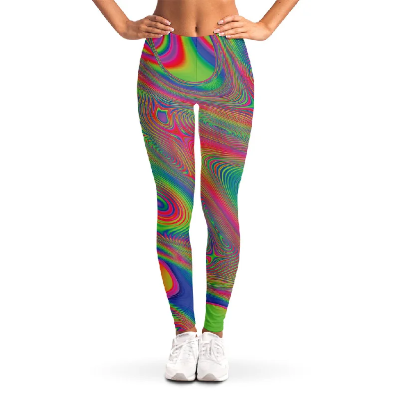 Psychedelic Rave Print Women's Leggings