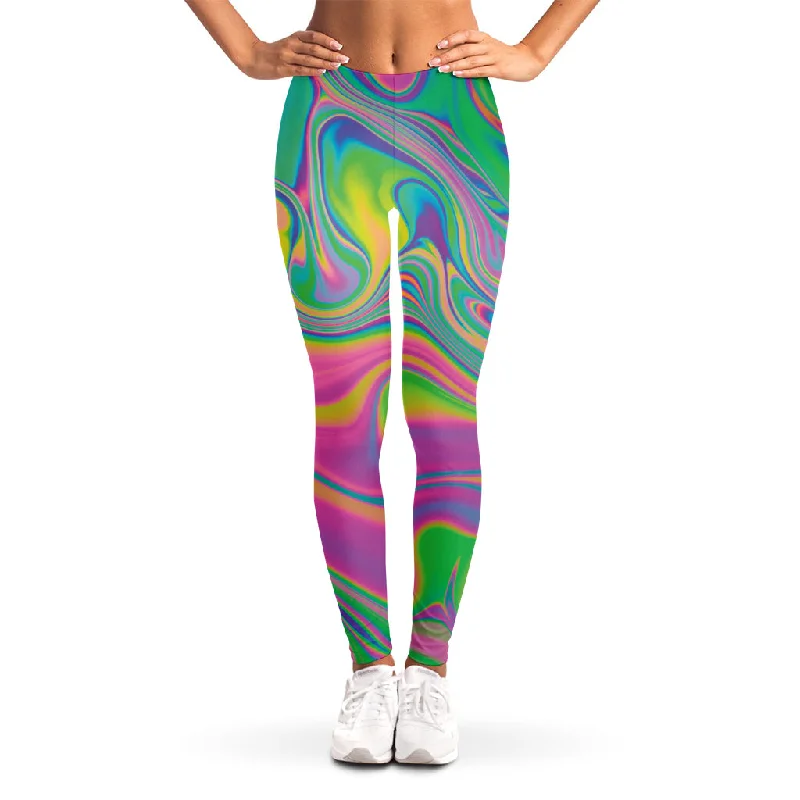 Psychedelic Soap Bubble Print Women's Leggings