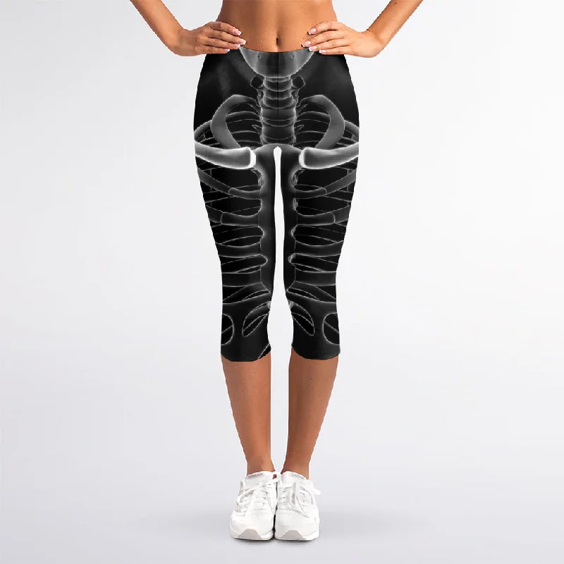 Radiologist X-Ray Film Print Women's Capri Leggings