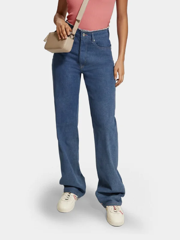 Ripple authentic straight-leg jeans Casual Distressed Skinny Jeans