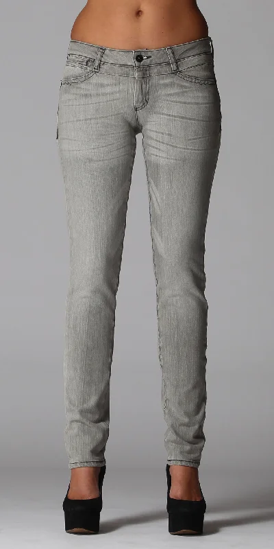 Stretch Light Grey Skinny Jeans Comfortable Boyfriend Jeans