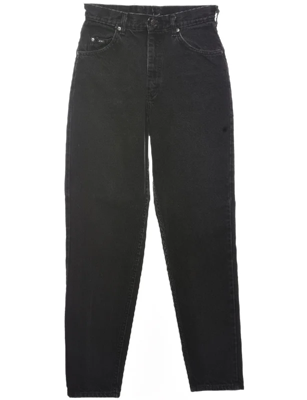 Tapered Lee Jeans - W27 L30 Stylish Shredded Denim Jeans