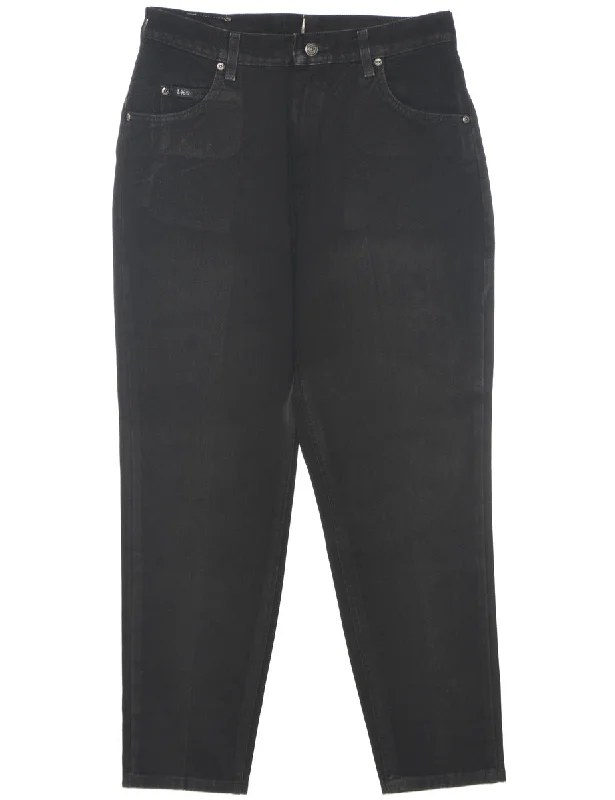 Tapered Lee Jeans - W28 L29 Chic Cropped Jeans