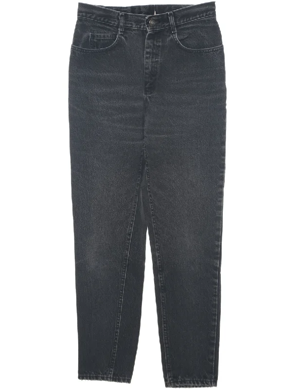 Tapered Lee Jeans - W28 L29 Fashionable Raw Edge Jeans