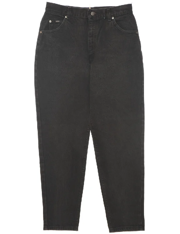 Tapered Lee Jeans - W30 L29 Chic Rip-Detail High-Waist Jeans