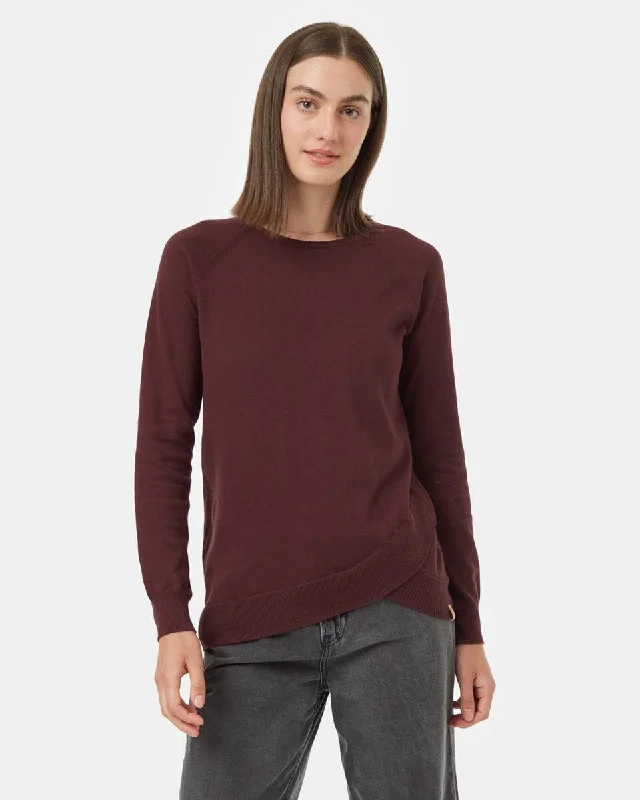 TENTREE Women's Highline Cotton Acre Sweater Mulberry