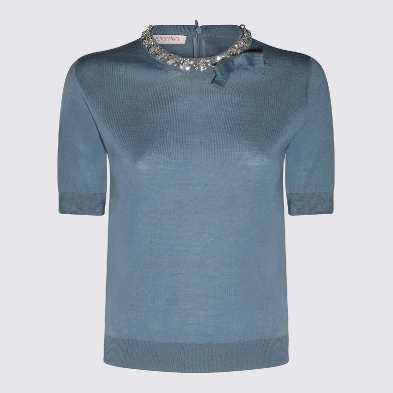 Valentino Sweaters Blue