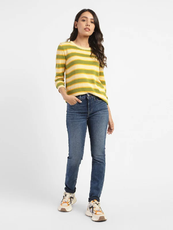Women's Mid Rise 311 Shaping Skinny Fit Jeans Stylish High-Waist Skinny Denim