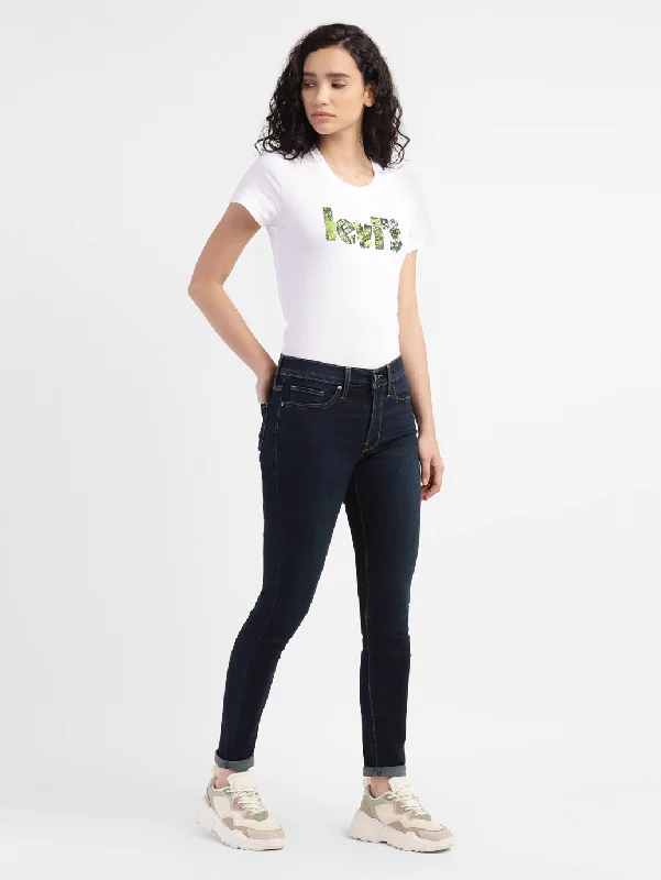 Women's Mid Rise 311 Shaping Skinny Fit Jeans Trendy Flared Leg Jeans