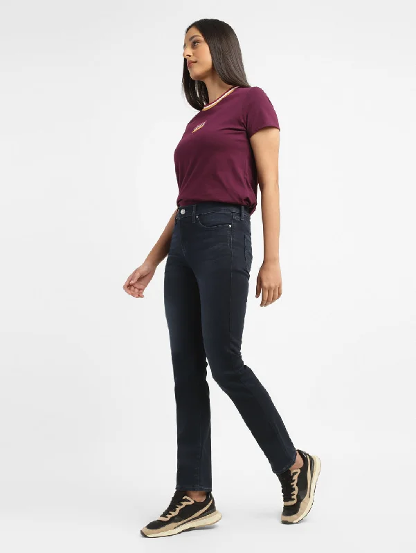 Women's Mid Rise 312 Slim Fit Jeans Stylish Stone-Wash Denim Jeans