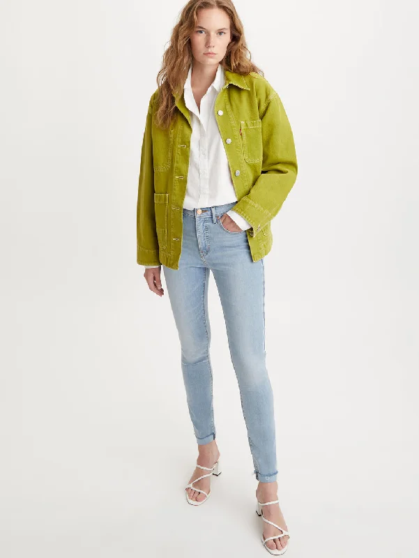 Women's Mid Rise Skinny Fit Jeans Comfortable Straight-Legged Denim