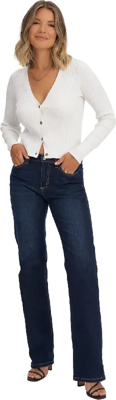 Chloe Classic Rise Straight Fit Jeans - Women's|-|Jean à taille classique coupe droite Chloe - Femme Casual Light Wash Jeans