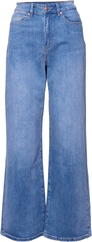 Lily Wide Leg Jeans - Women's|-|Jean à jambe large Lily - Femme Stylish Shredded Denim Jeans