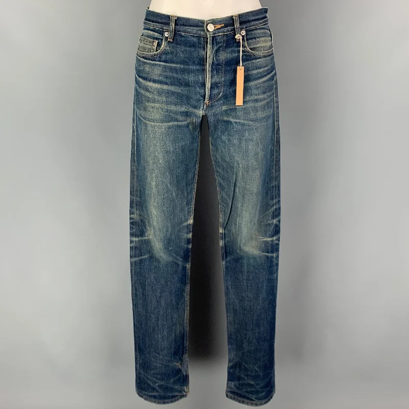 A.P.C. Size 29 Blue Cotton Washed Jeans