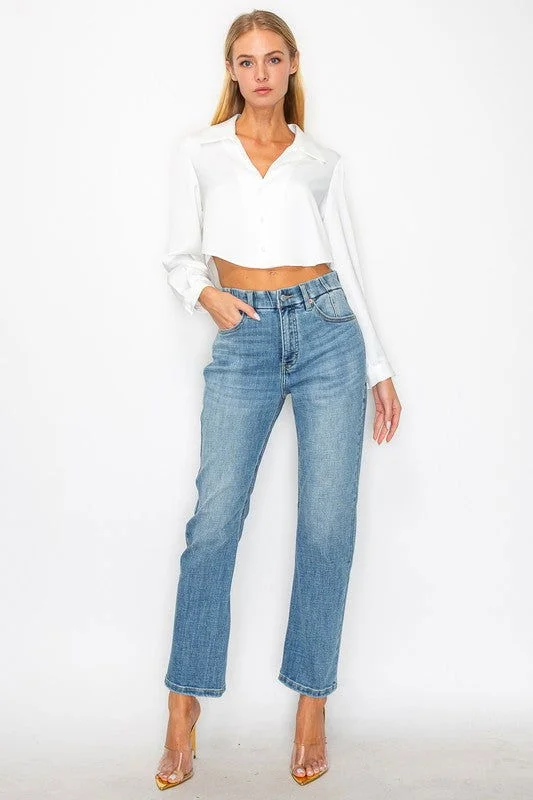 Artemis Vintage Plus - Tummy Control High Rise Straight Jeans