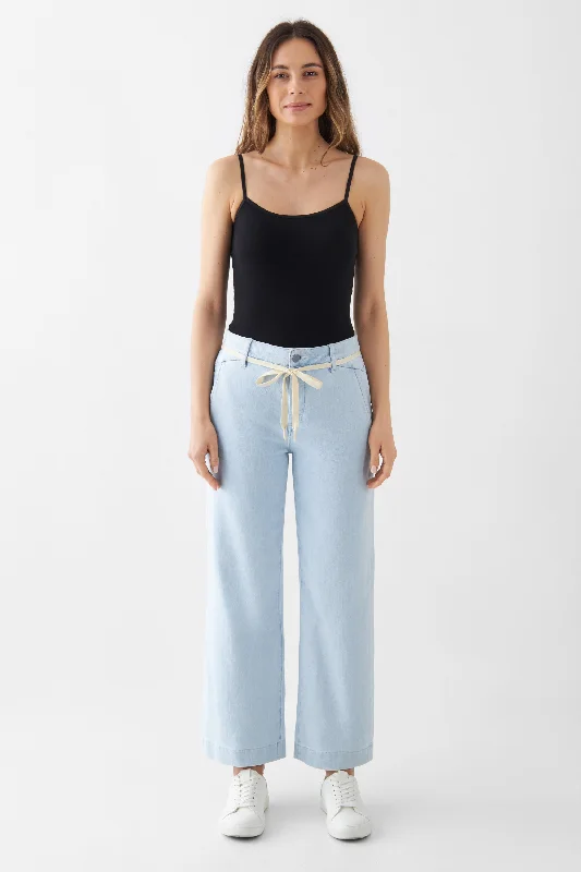 Dew Cropped Jeans Bright Denim