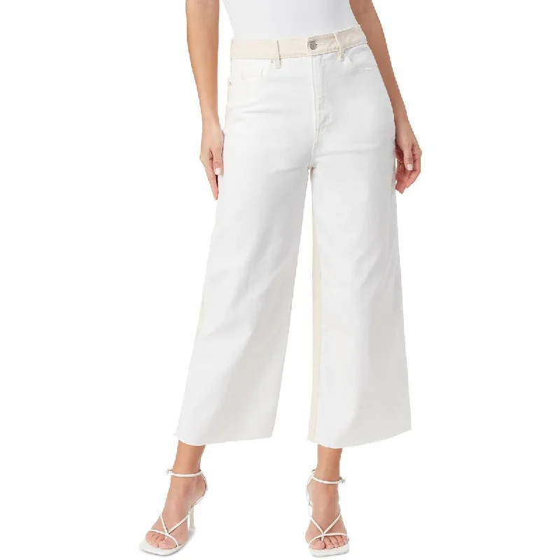 Gloria Vanderbilt Womens High Rise Cropped Wide Leg Jeans