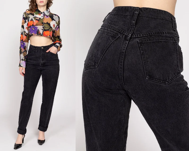 Small 90s Gap Black High Waisted Mom Jeans 27"