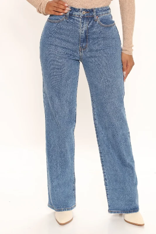 Tell Me High Rise Slim Straight Leg Jeans - Dark Wash