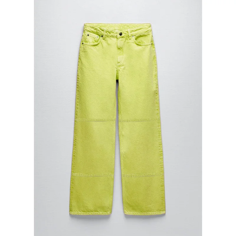 Neon Loose Fit Mid Rise Jeans