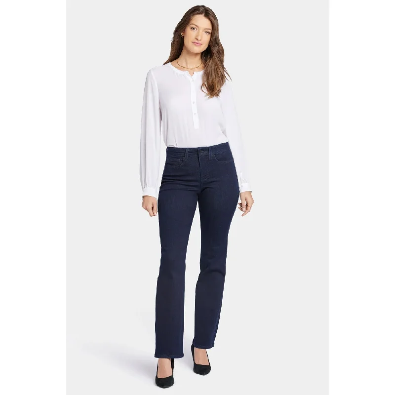 Blue Rinse Wash Slim Flare Jeans