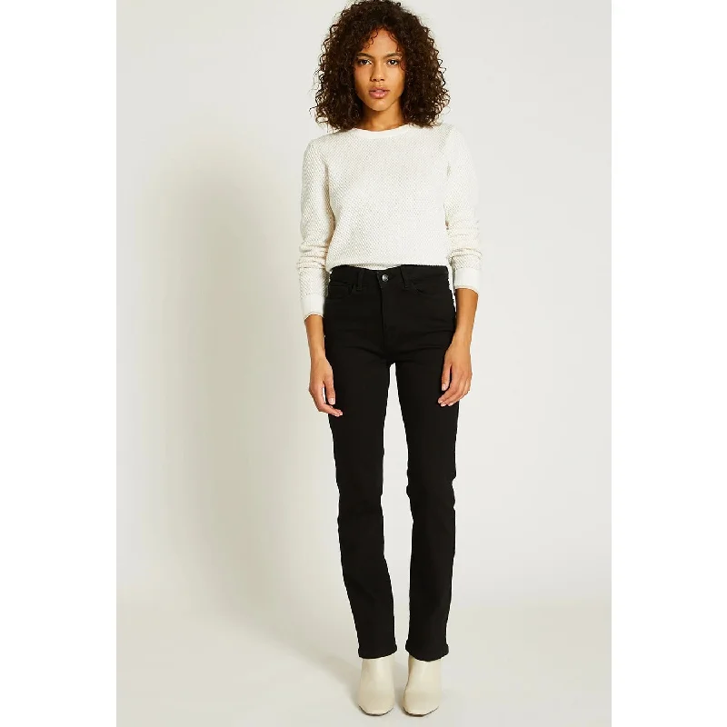 Black High Rise Slim Jeans