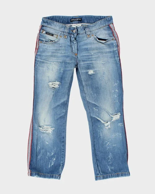 Y2k 00s Dolce & Gabbana Distressed Jeans - W30 L24